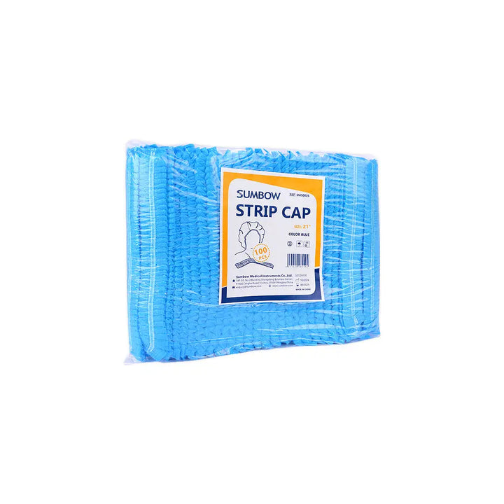 54530-Sumbow Nurse Cap 21" Blue 100pcs +2