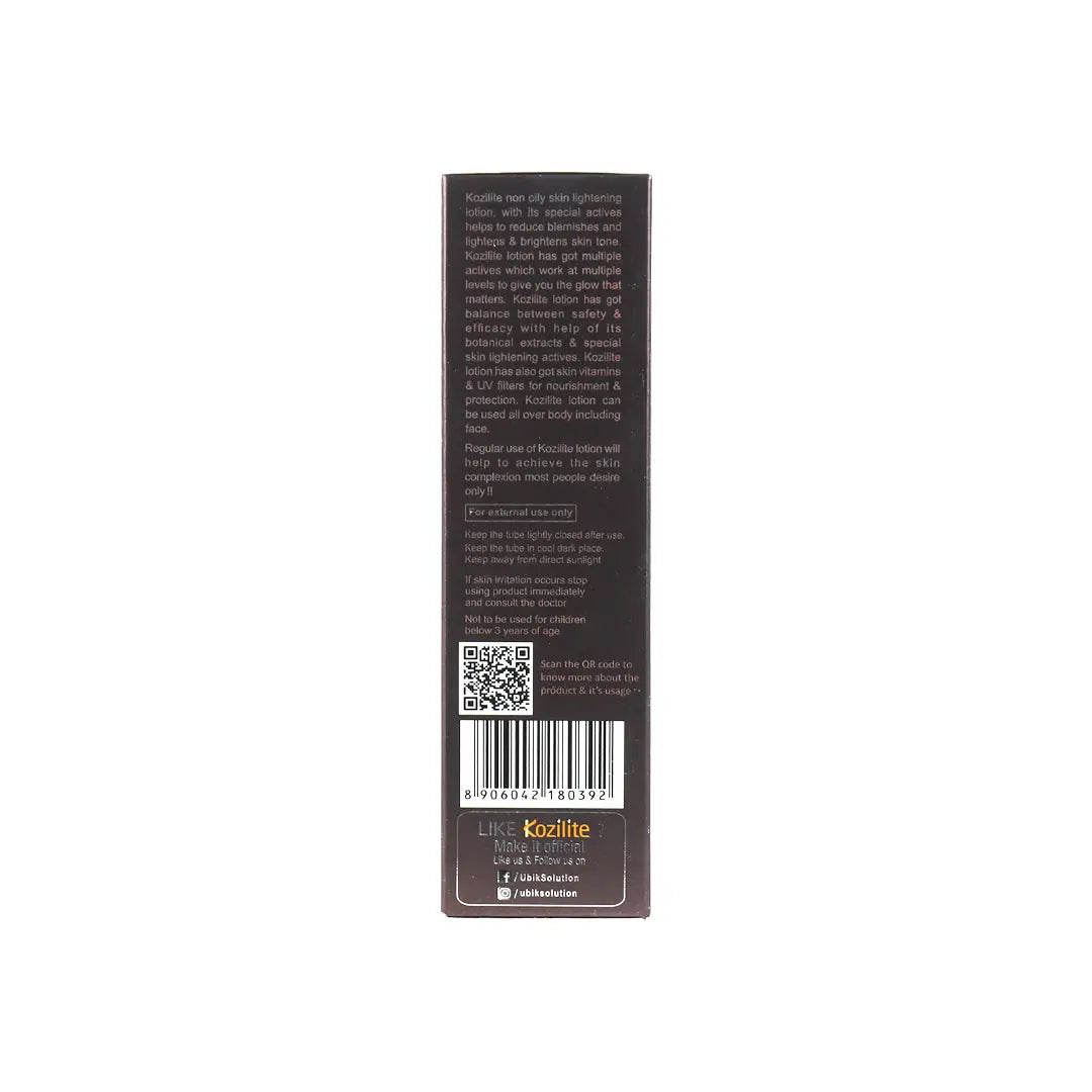 Kozilite Non Oily Skin Lightening Lotion 100g