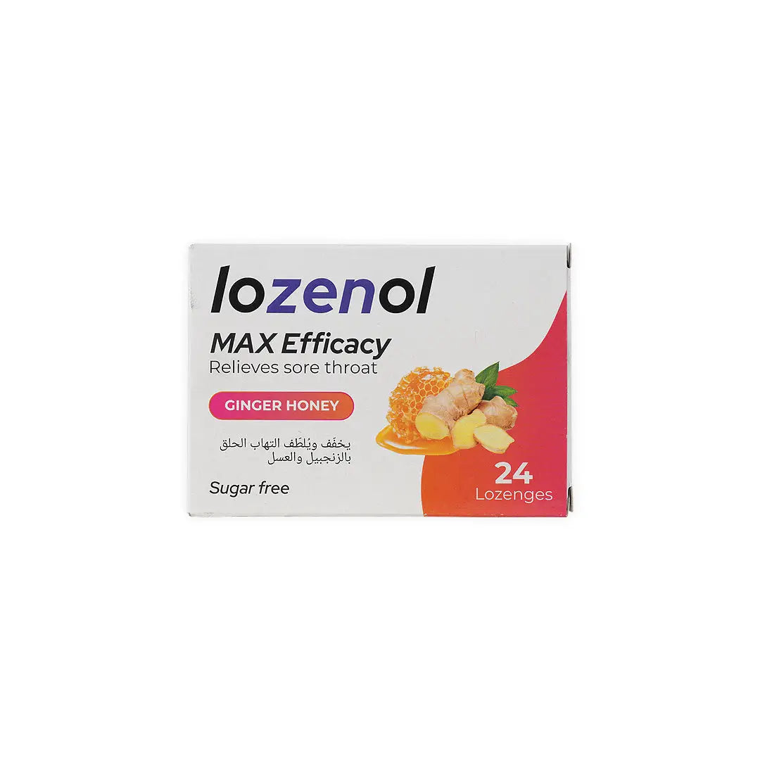 Lozenol Max Efficacy Sugar Free 24 Lozenges-Ginger Honey