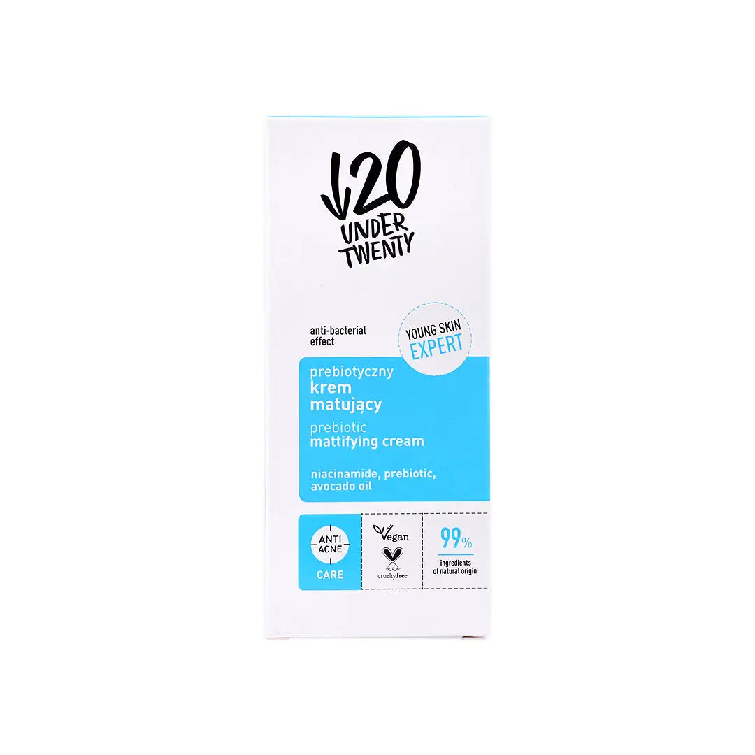 Under Twenty - Prebiotic Mattifying Cream 50ml +2