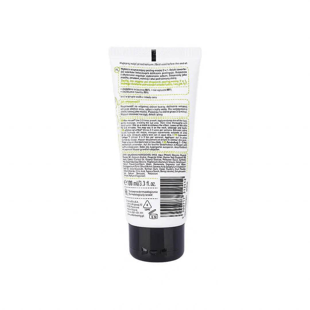 Under Twenty - Cleansing Face Peeling & Mask 2 In 1 100ml