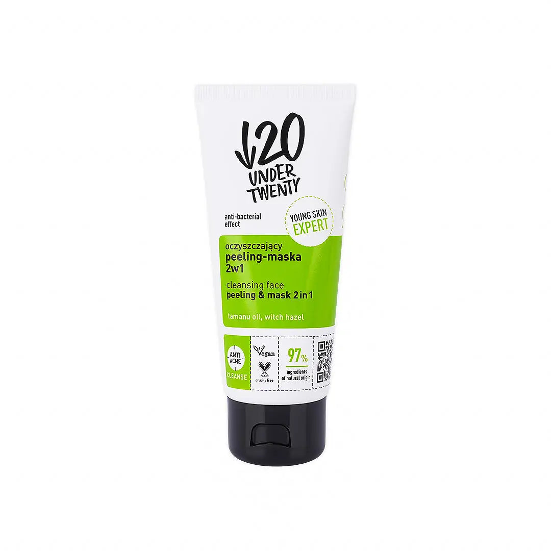 Under Twenty - Cleansing Face Peeling & Mask 2 In 1 100ml