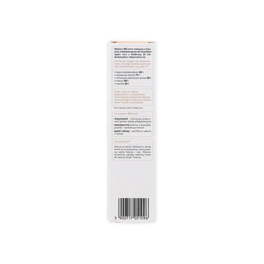 Under Twenty - BB Mattifying Cream 02 Natural 60ml sample