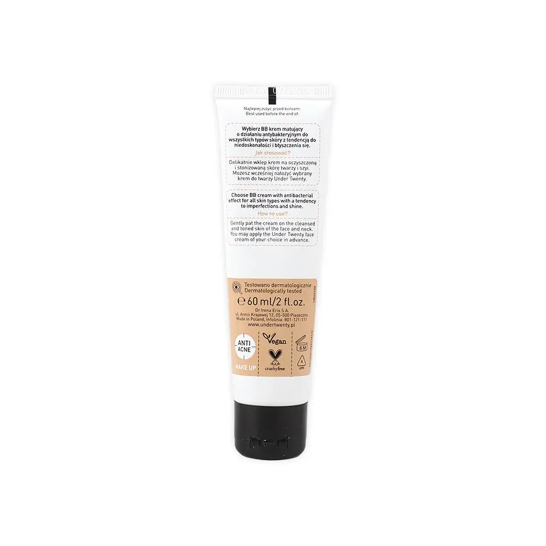 Under Twenty - BB Mattifying Cream 02 Natural 60ml sample