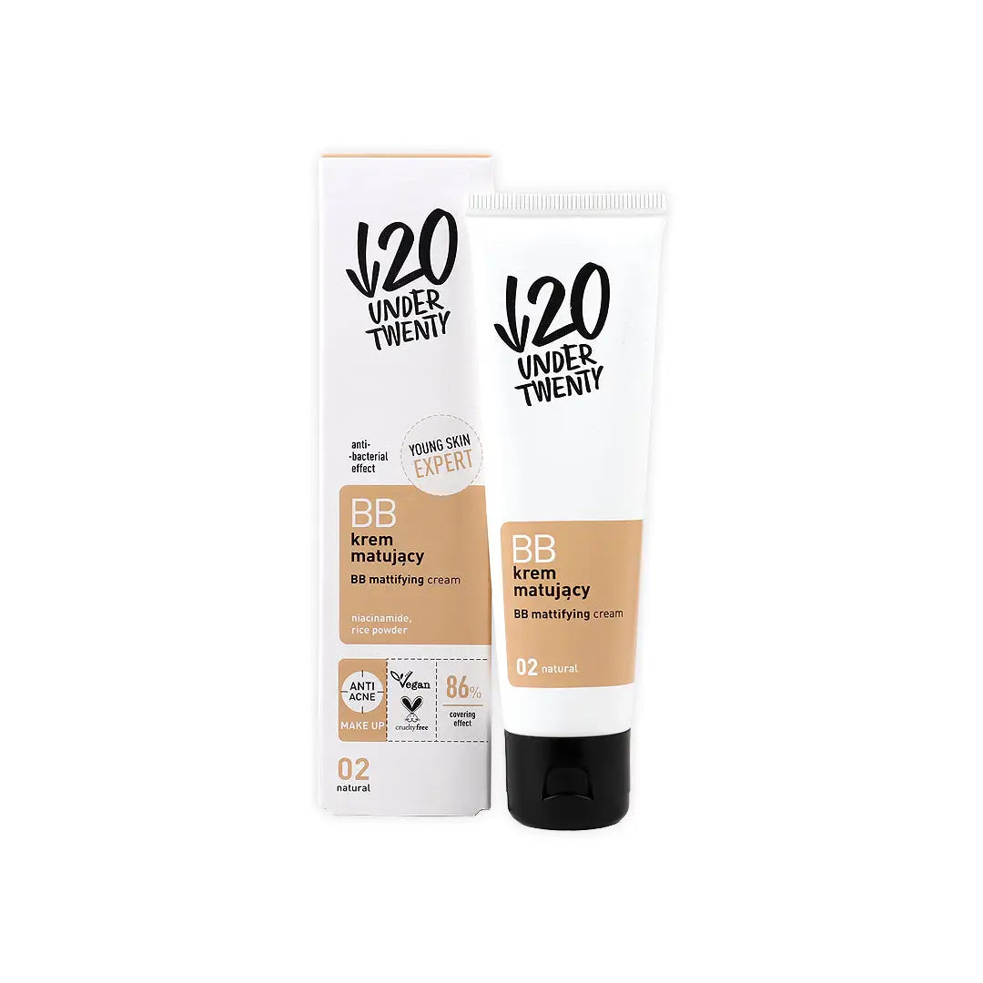 Under Twenty - BB Mattifying Cream 02 Natural 60ml sample