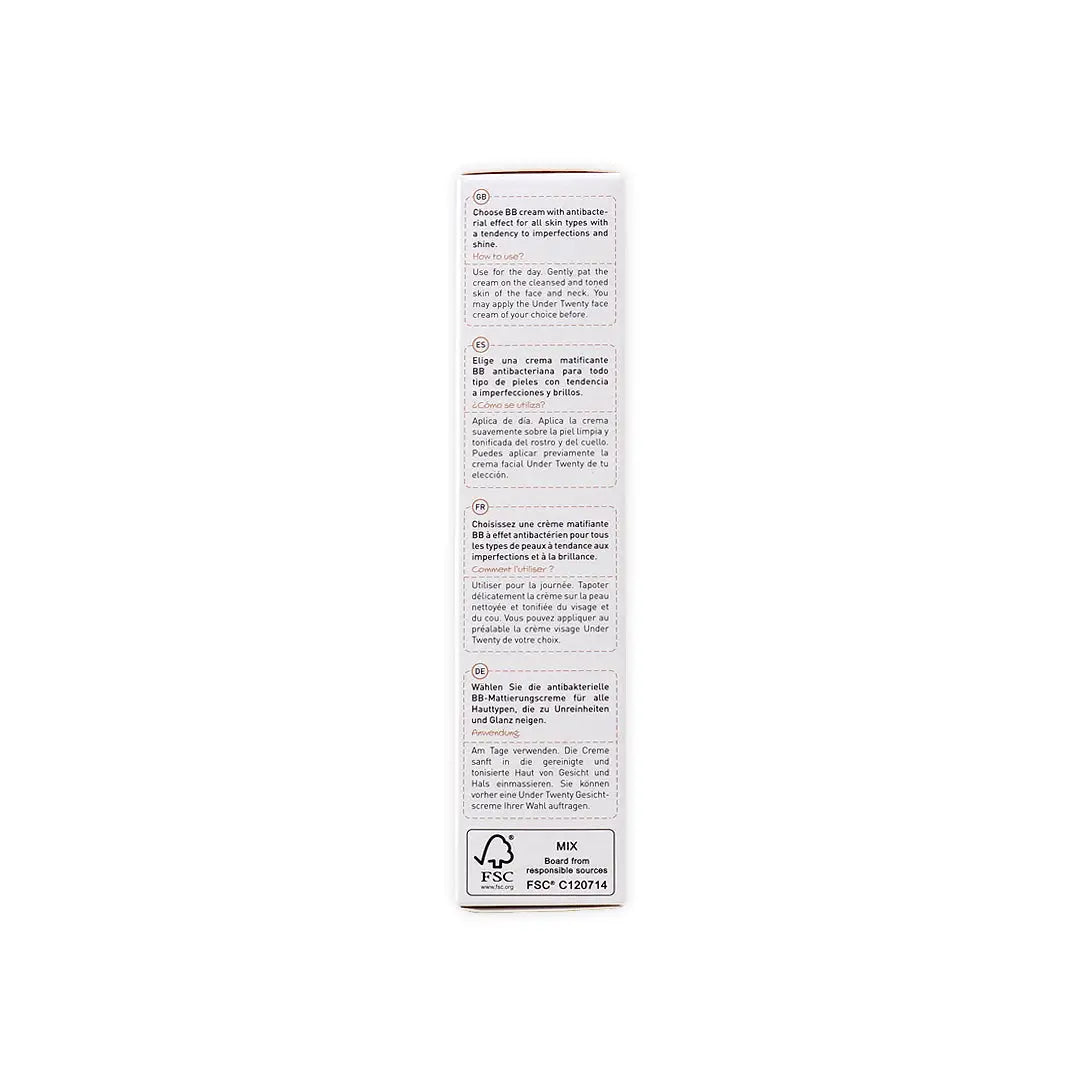 Under Twenty - BB Mattifying Cream 02 Natural 60ml sample