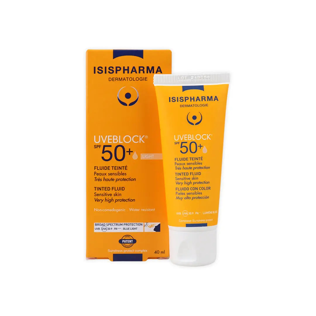 Isis Uveblock Spf50 + Tinted Fluid 40ml-Light