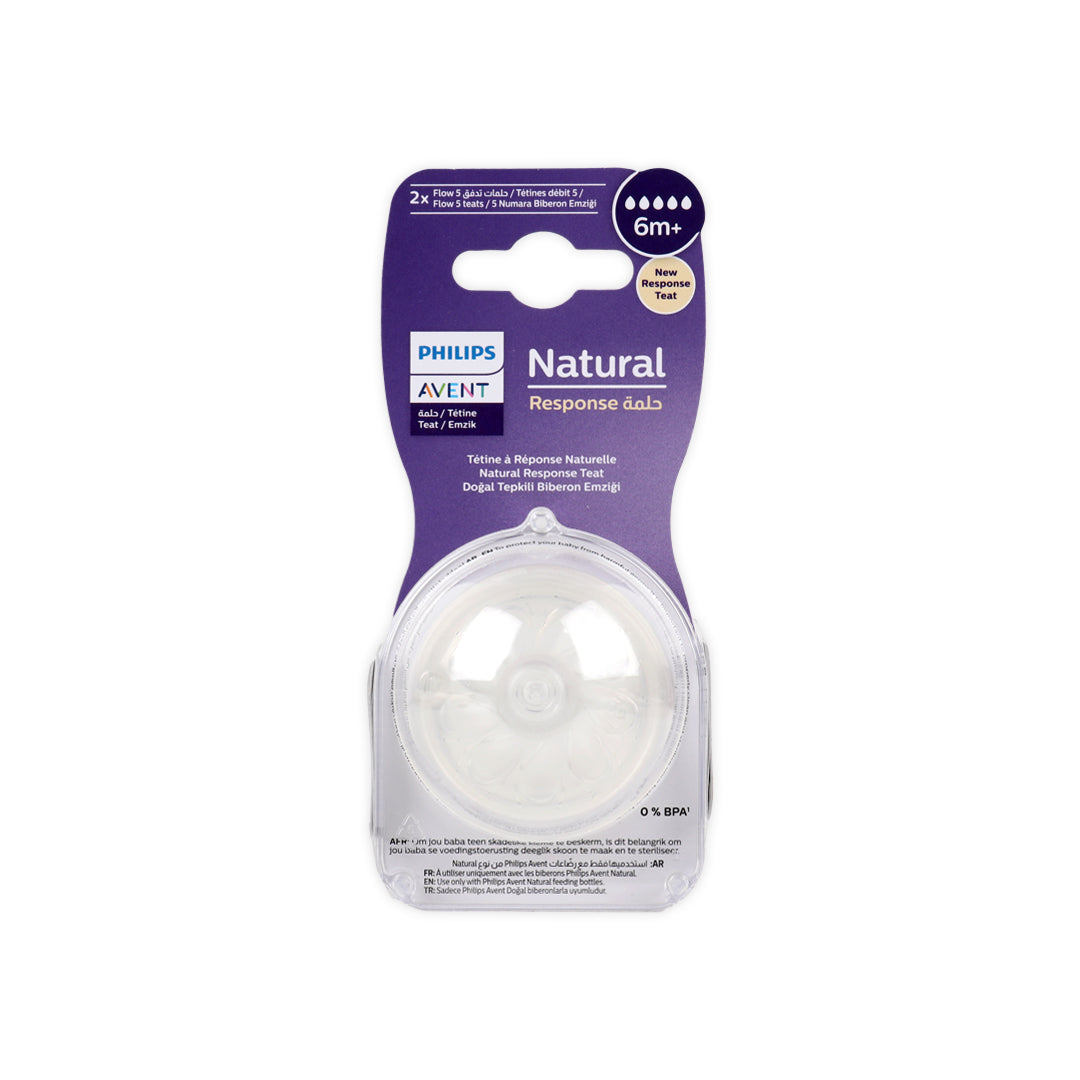 Avent Natural Teats 6m+ 2Pcs-Y965/02(PA721)-2058