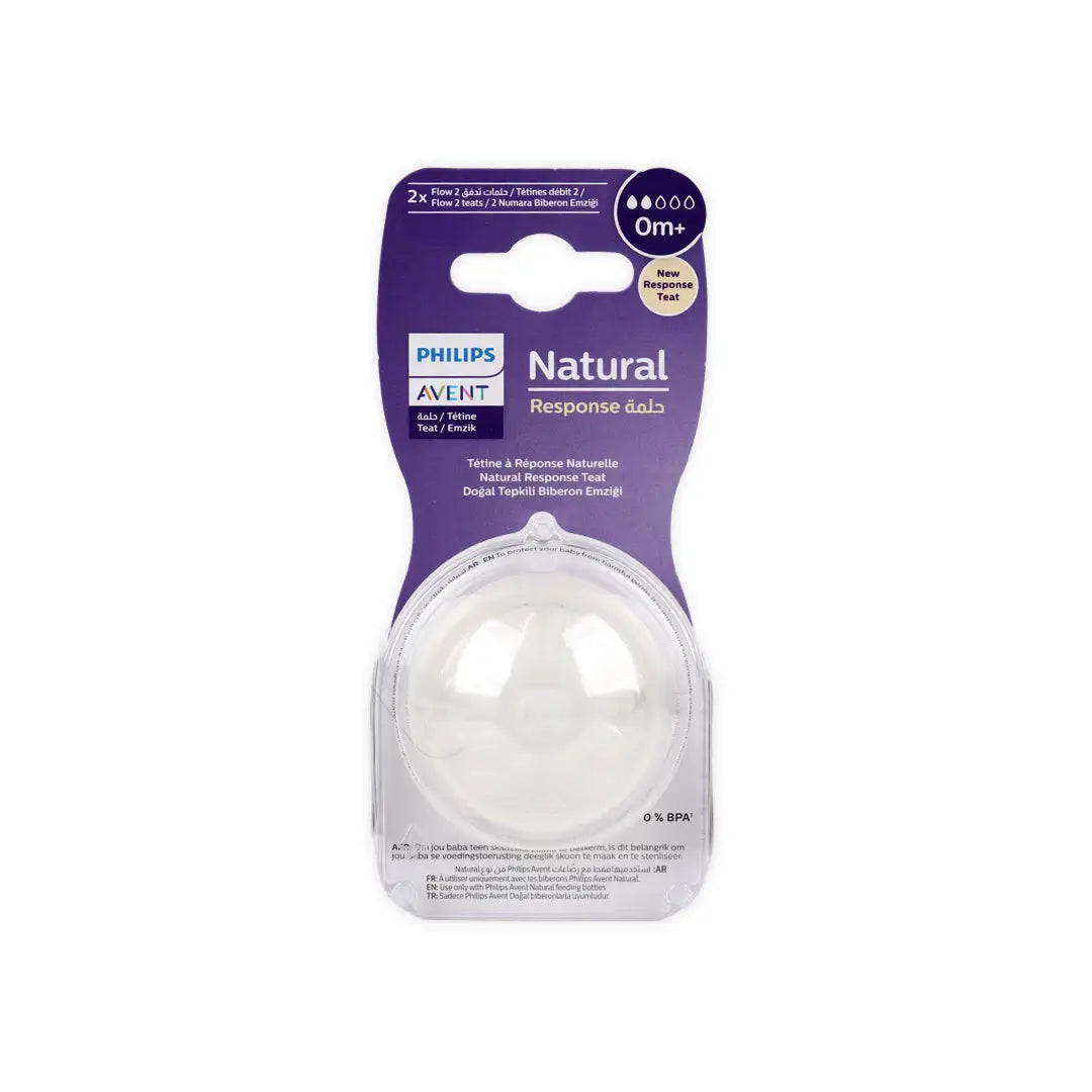 Avent Natural Teats 0m+ 2Pcs-Y962/02(PA718)-2027