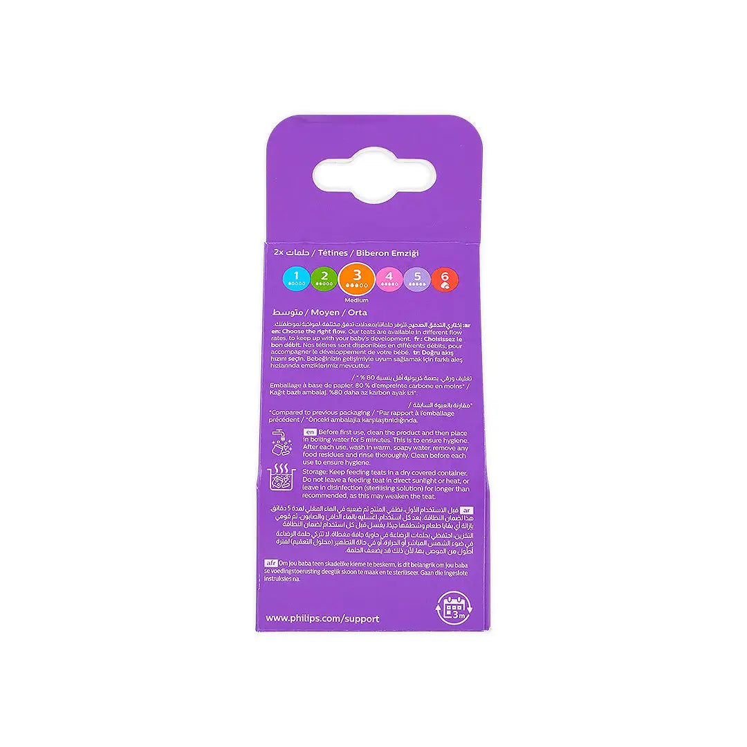 54599-Avent Natural Teats 1m+ 2Pcs-Y963/02(PA719)-2034 +2