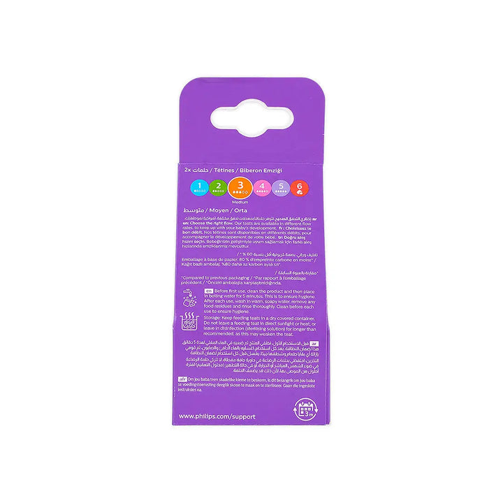 54599-Avent Natural Teats 1m+ 2Pcs-Y963/02(PA719)-2034 +2
