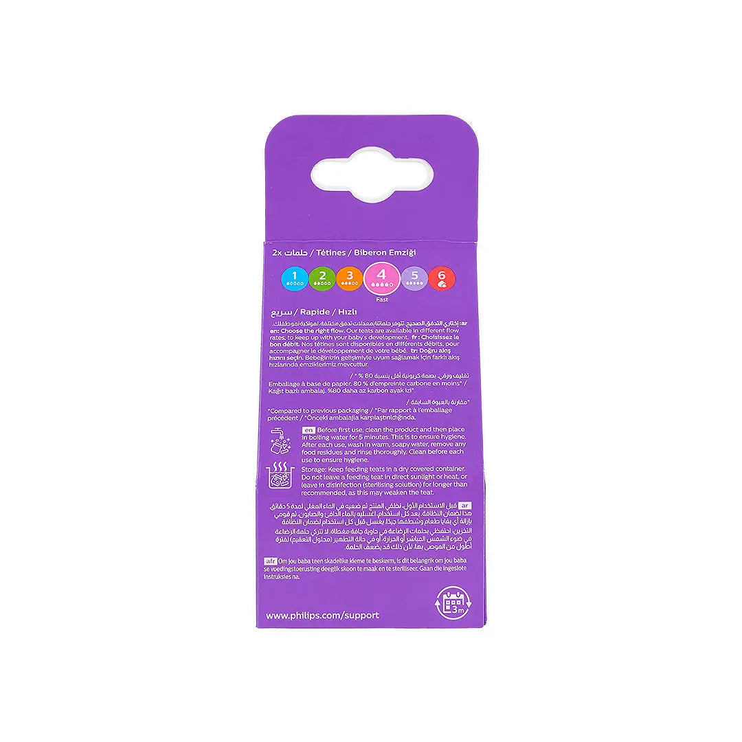 54600-Avent Natural Teats 3m+ 2Pcs-Y964/02(PA720)-2041 +2