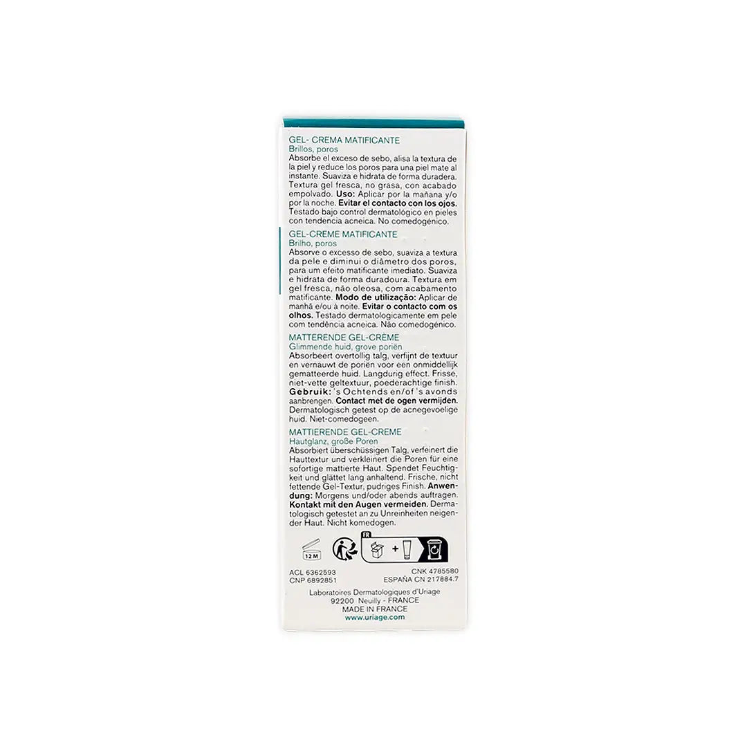 54610-Uriage Hyseac Mattifying Gel-Cream 40ml +6