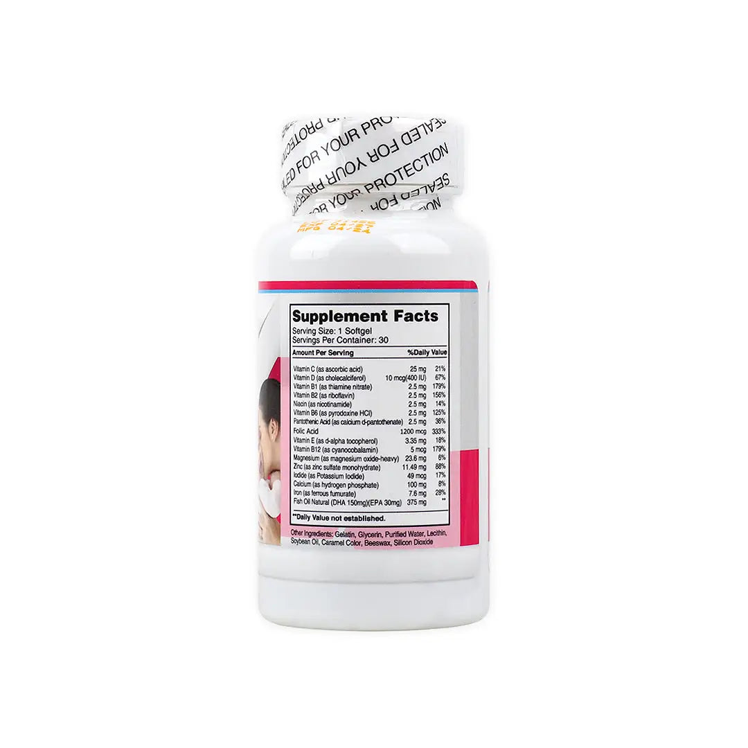 54624-Human Essentials Natural Prenatal Multi-Vitamin 30 Softgels +1