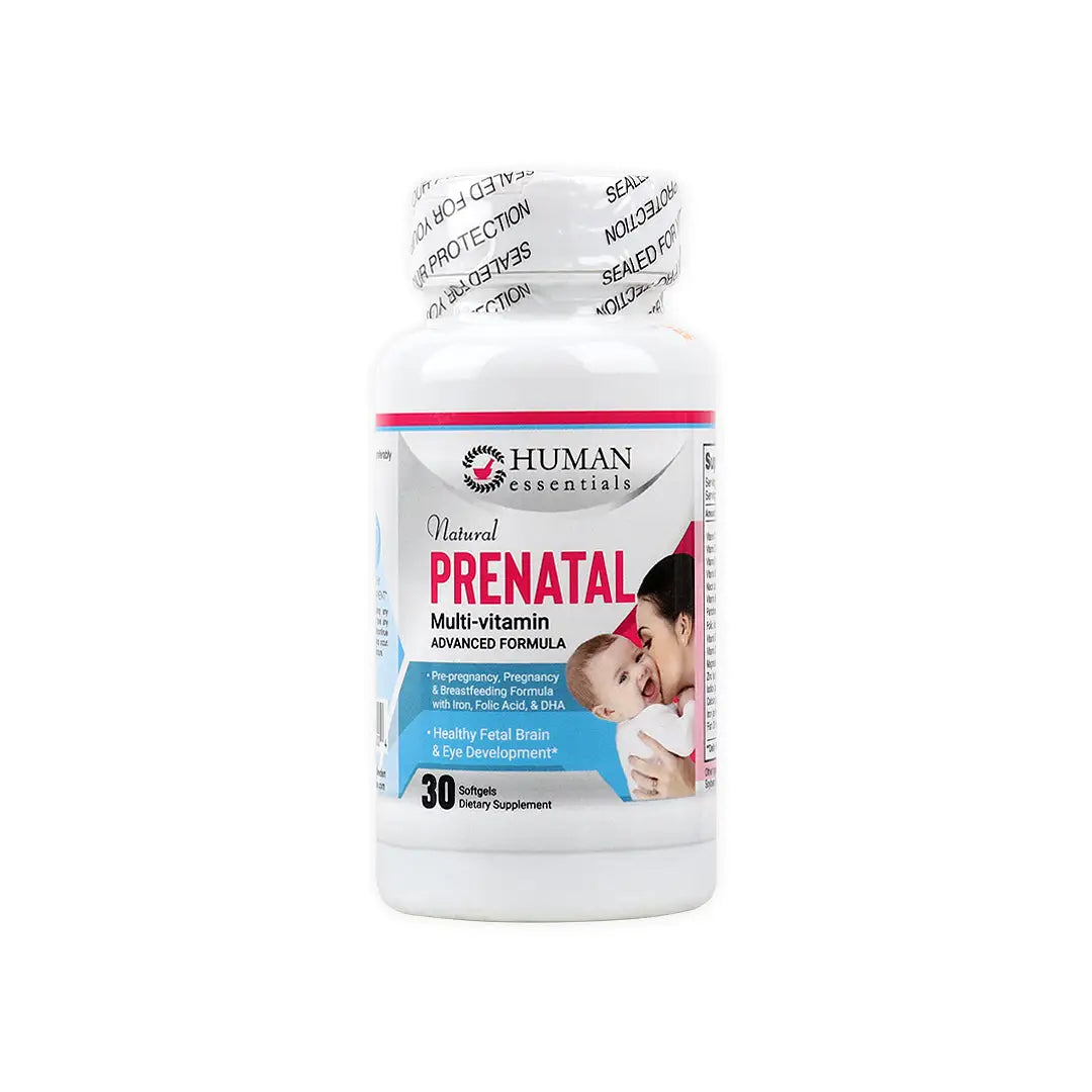 54624-Human Essentials Natural Prenatal Multi-Vitamin 30 Softgels