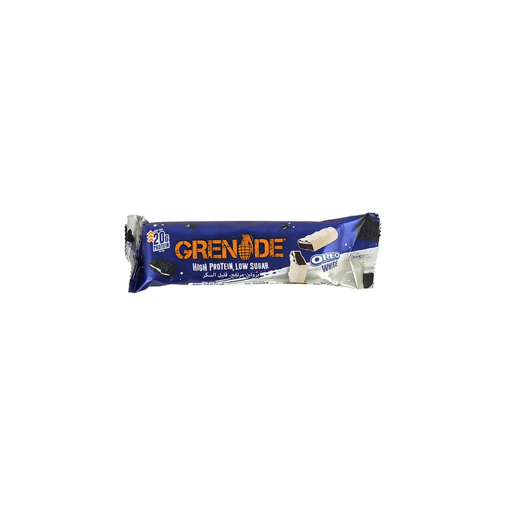 54633-Grenade Protein Bar 60g – Oreo White