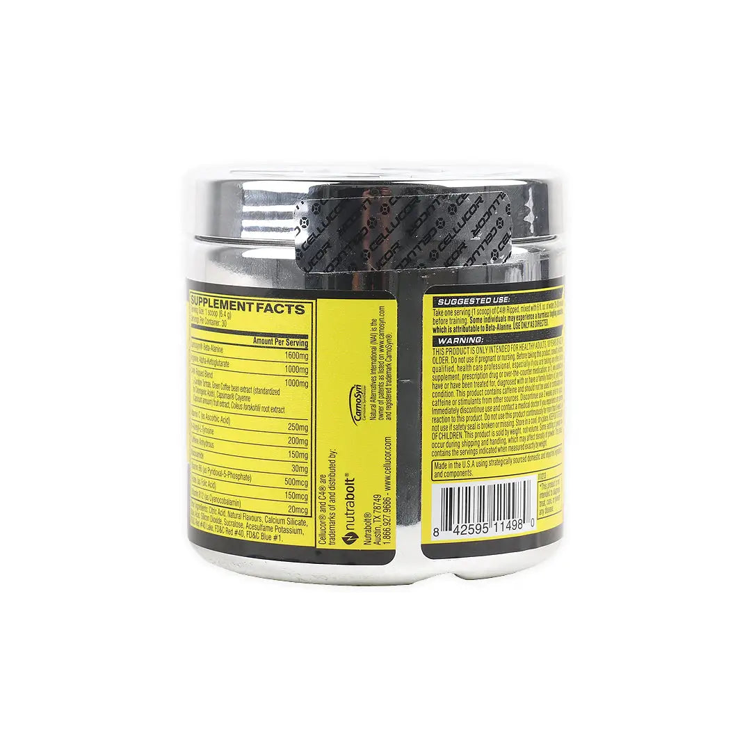 54638-Cellucor C4 Ripped Raspberry Lemonade 30 Servings 192g +1