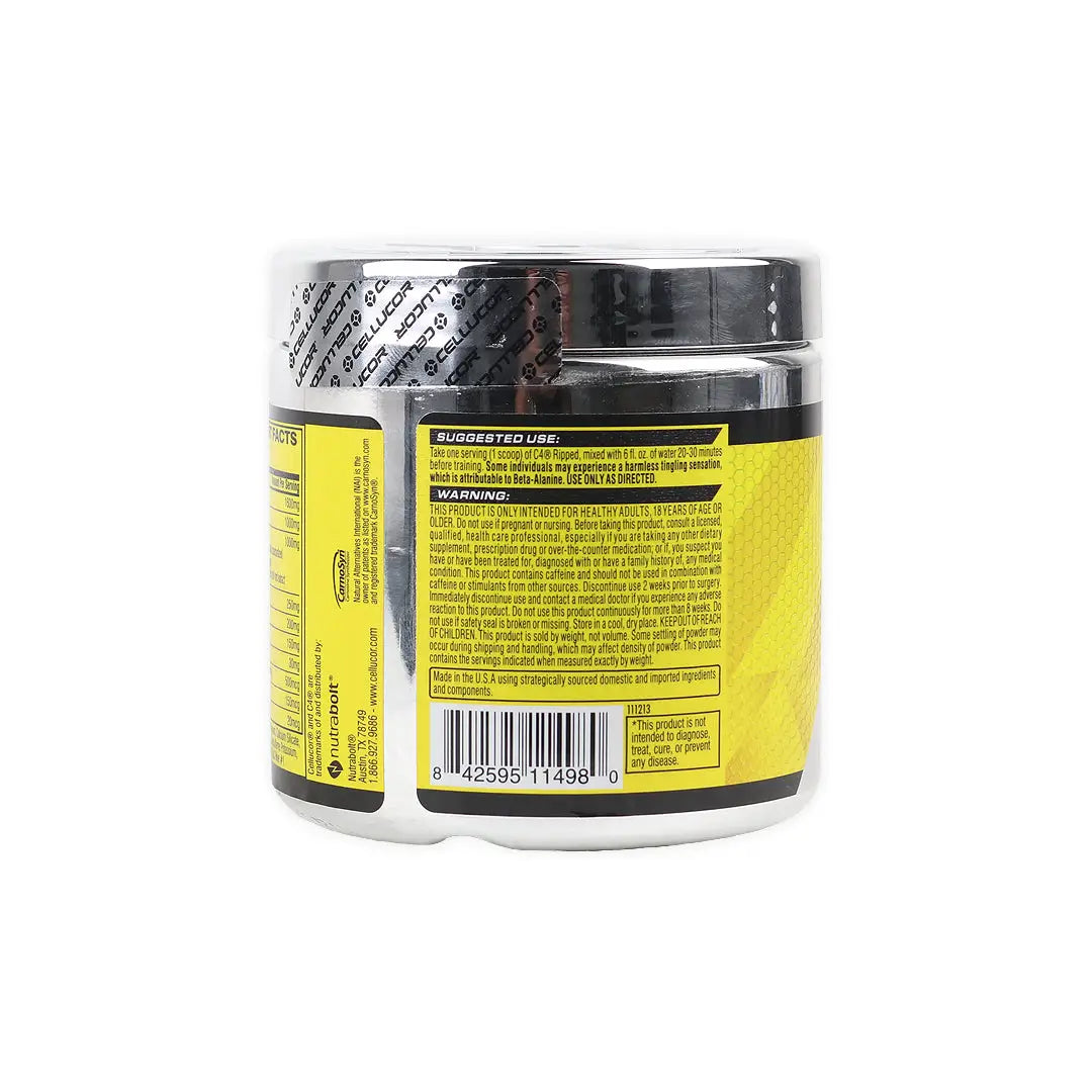 54638-Cellucor C4 Ripped Raspberry Lemonade 30 Servings 192g +3