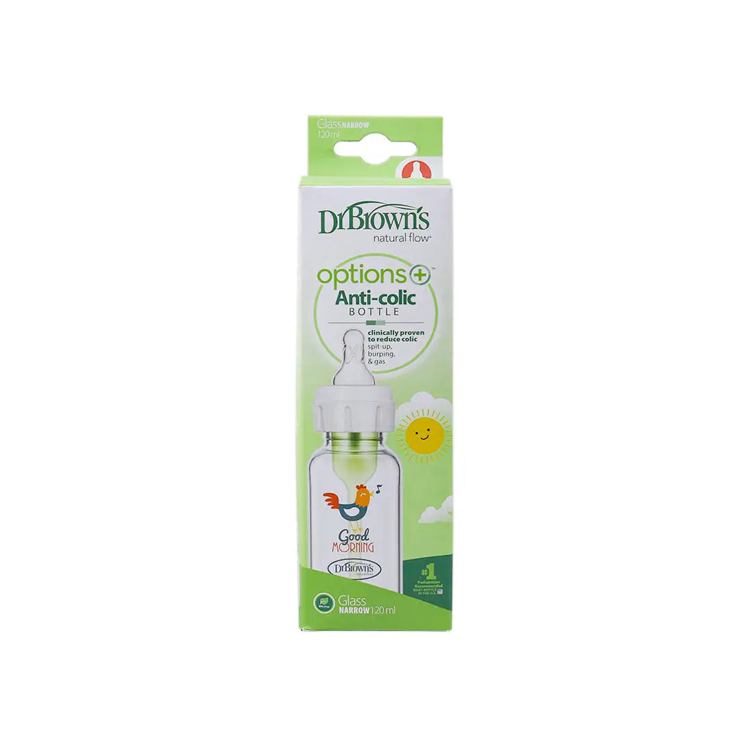 Dr Browns Anti-Colic Glass Bottle(0m+) 120ml-0778