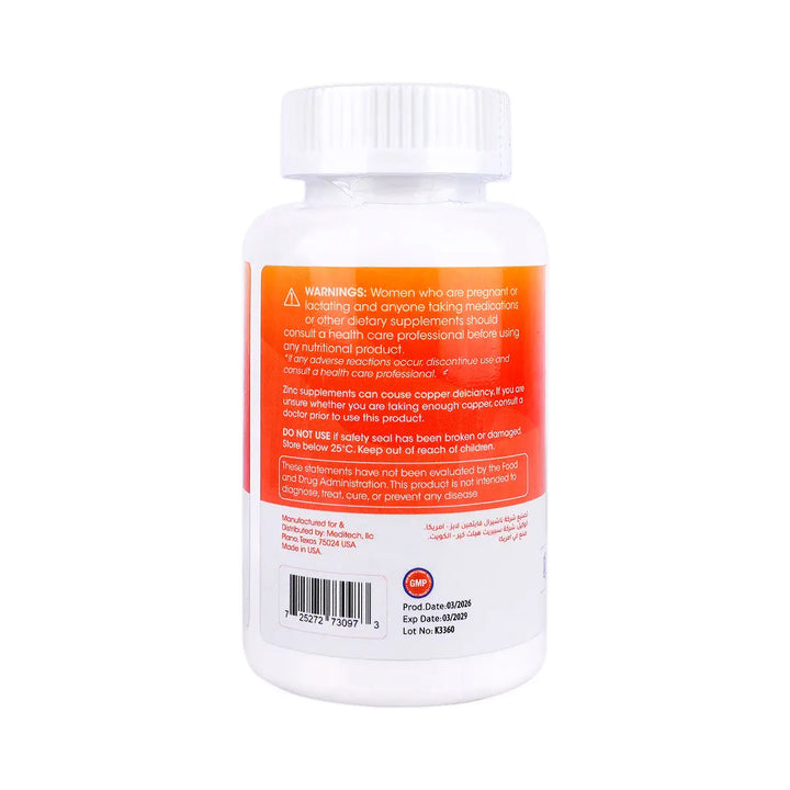 54685-Meditech Zinc 50Mg 100  Tablets +3
