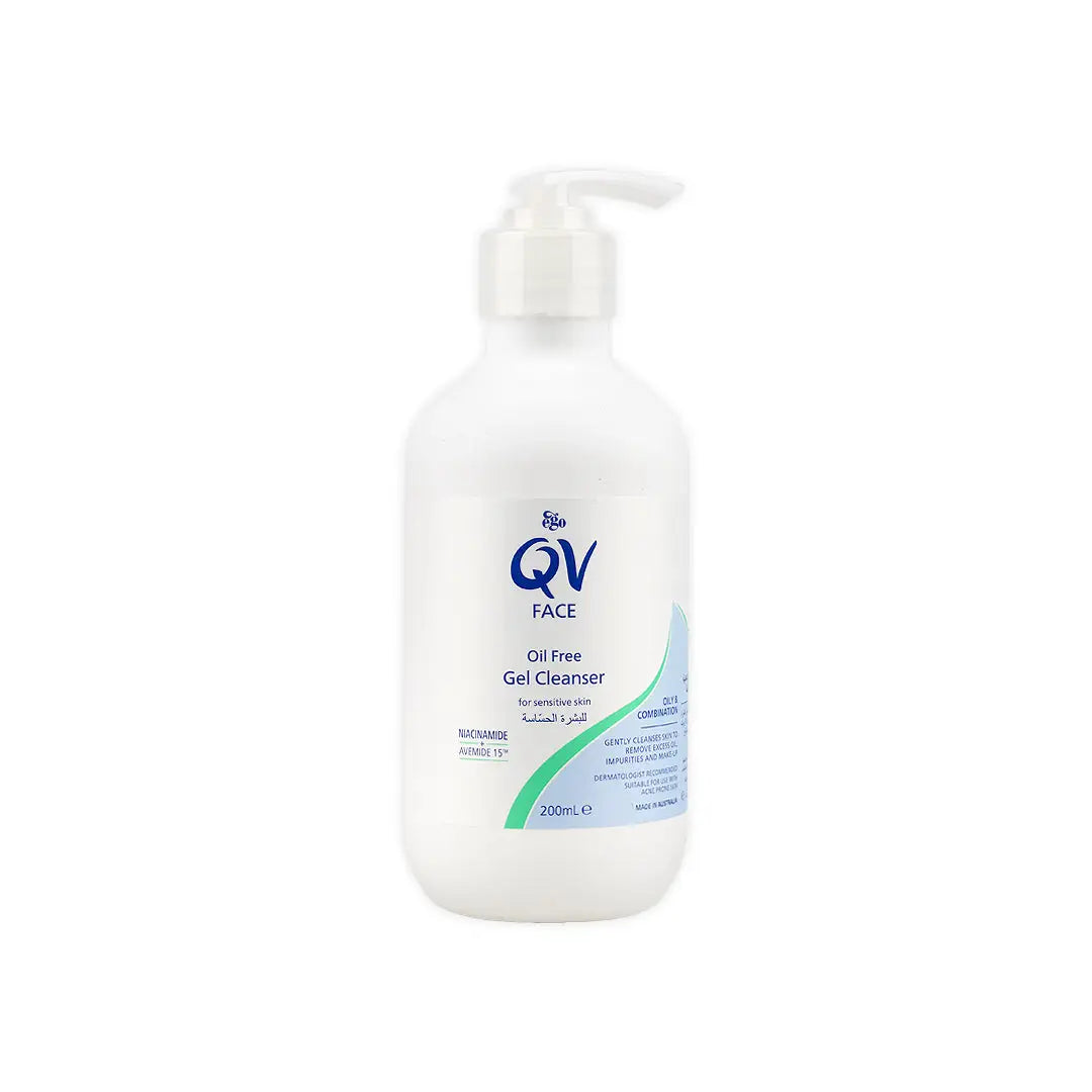 Qv Face Oil Free Gel Cleanser 200ml.