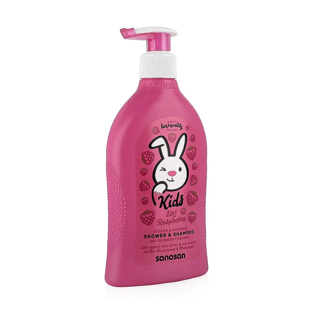 54708-Sanosan Kids Shower &amp; Shampoo Raspberry 400ml +2