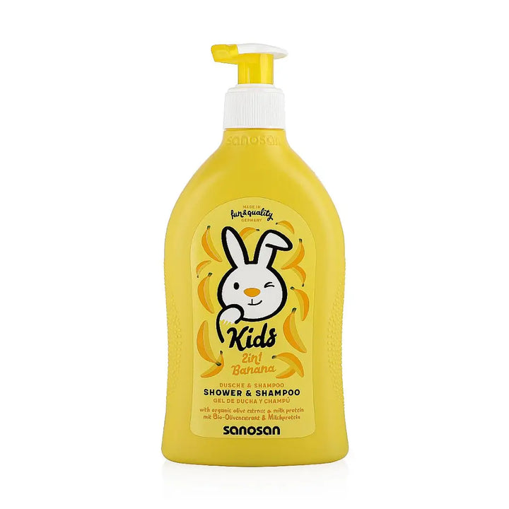54709-Sanosan Kids Shower &amp; Shampoo Banana 400ml