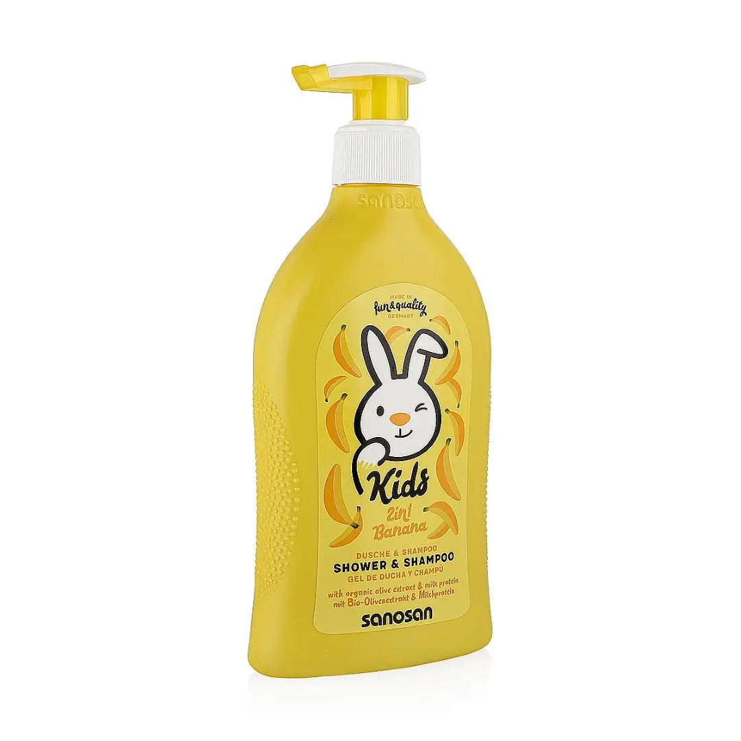 54709-Sanosan Kids Shower &amp; Shampoo Banana 400ml +2