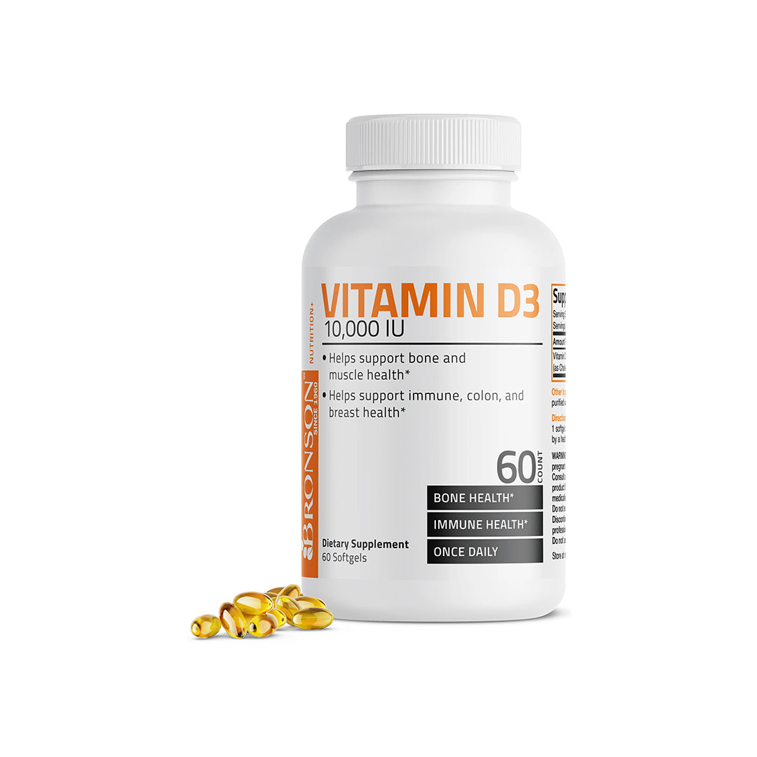 Bronson Vit D3- 10,000 Iu 60 Softgels