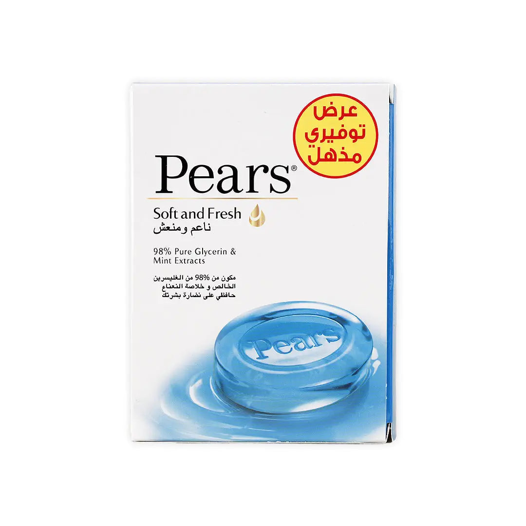 Pears Soft _ Fresh Bar 125gm-Value Pack 4pcs