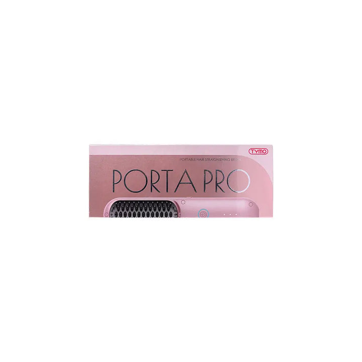 54791-Tymo Porta Pro Portable Hair Straightening Brush HC122P-Pink +1