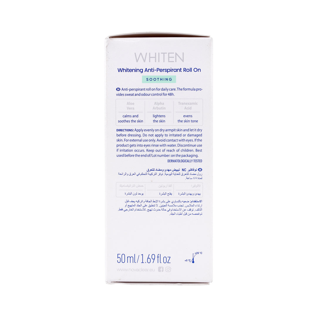 54794-Novaclear Whitening Anti-Perspirant Roll On 50ml-Soothing +2