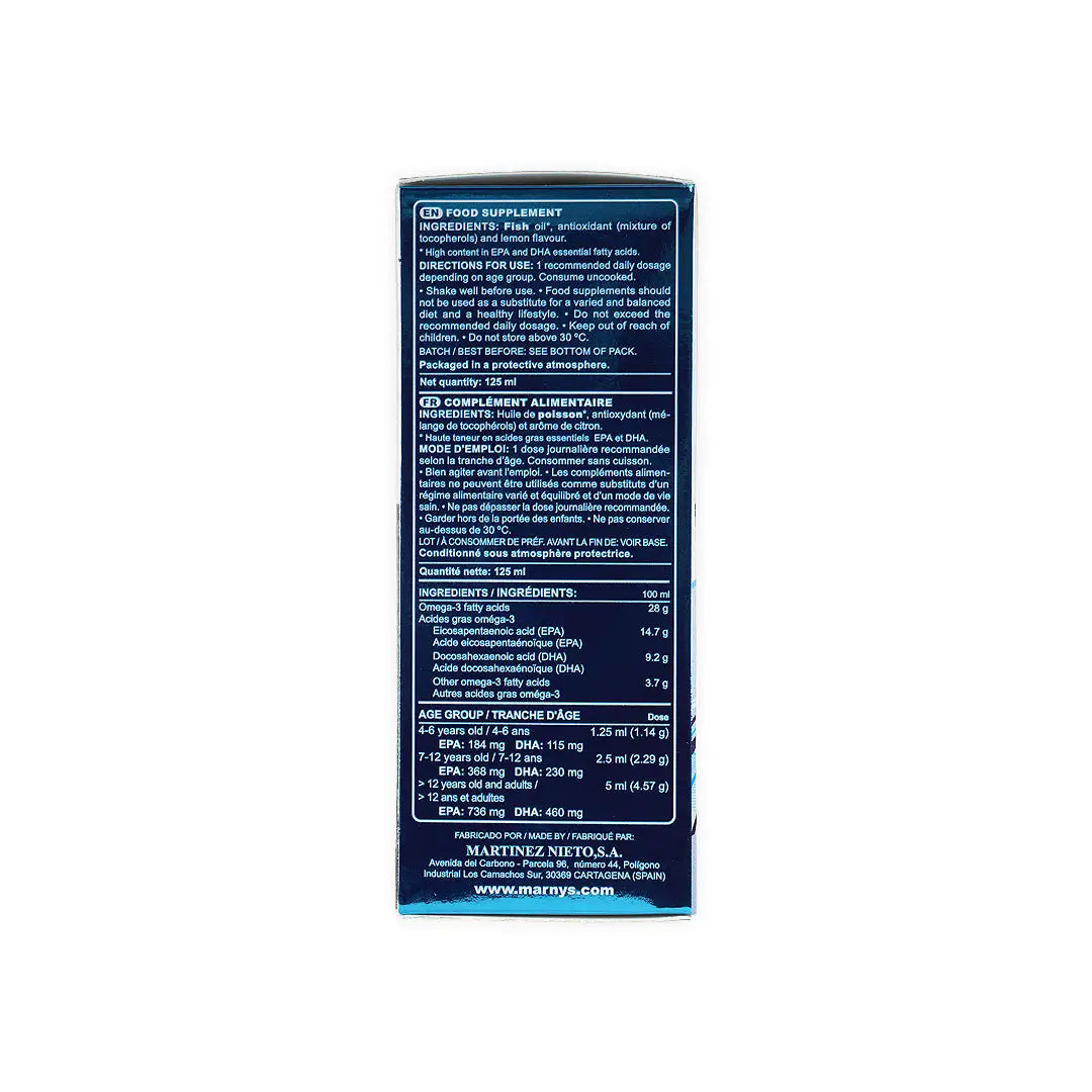 Marnys Omega 3 125ml - Lemon Flavour