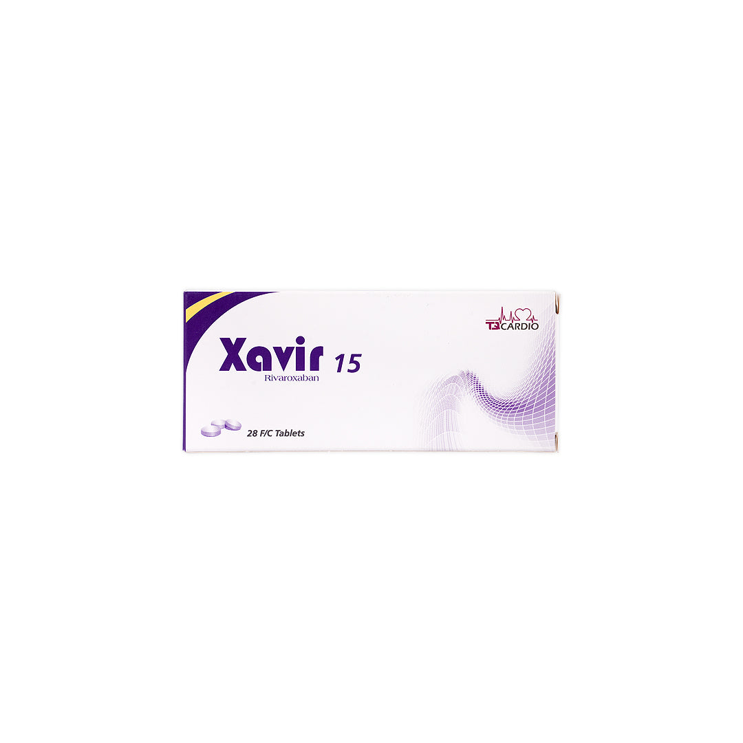 xavir 15mg fc 28tablets