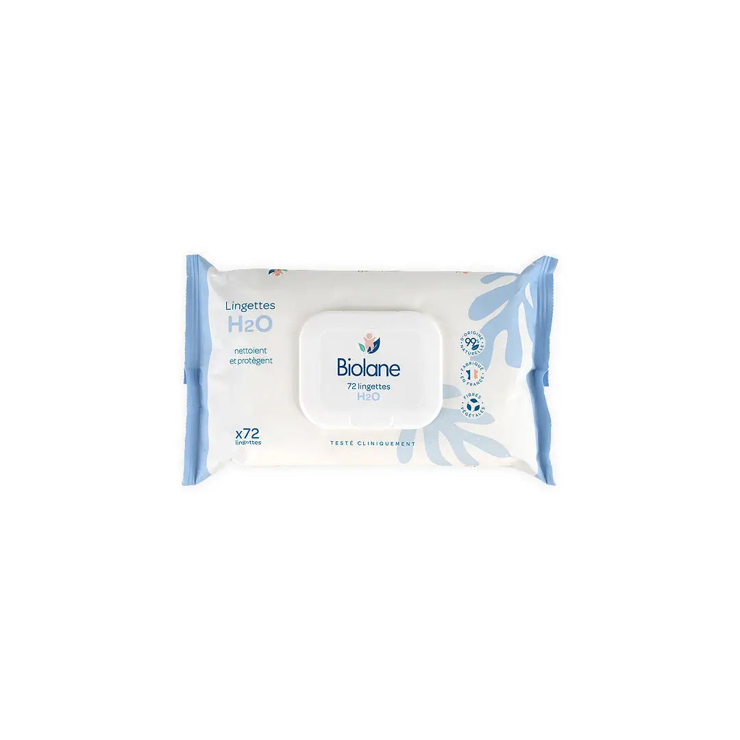 54879-Biolane H2O Wipes 72 Pcs