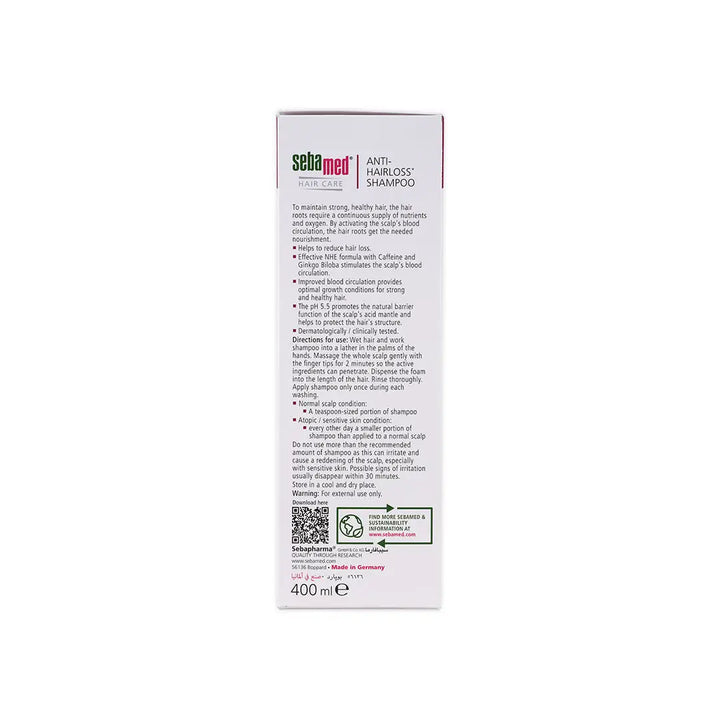 54880-Sebamed Anti-Hairloss Shampoo 400ml +4
