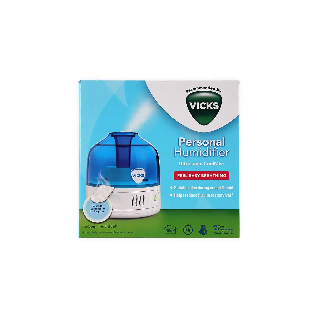 Vicks Humidifier Mini Ultrasonic Cool Mist 0.5L-505E1