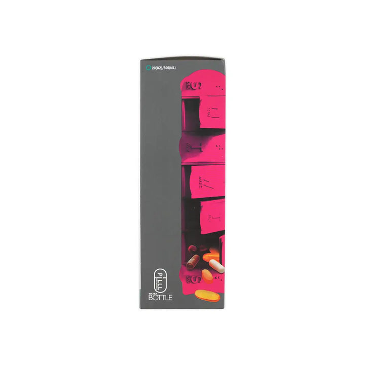 54918-Pharmazone Pill &amp; Vitamin Organizer Water Bottle 600ml-Green +6