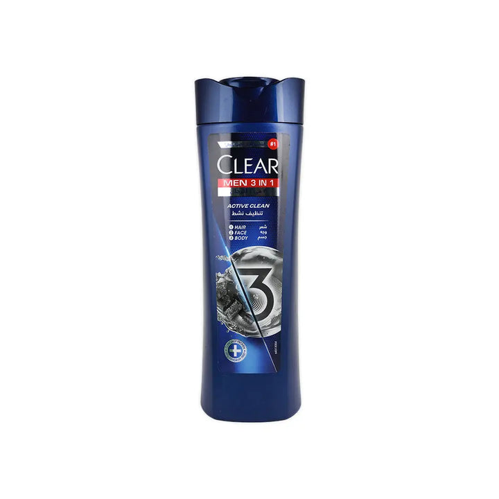 54989-Clear Men 3 In 1 Shampoo 400ml-Active Clean