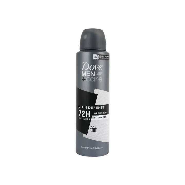 55004-Dove Antiperspirant Men+Care 72hrs Spray 150ml-Stain Defense