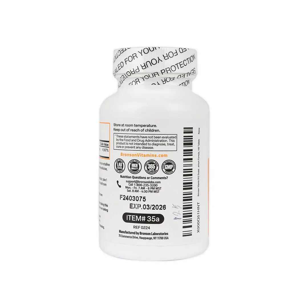 Bronson Vit B12- 1000mcg 100 Tablets