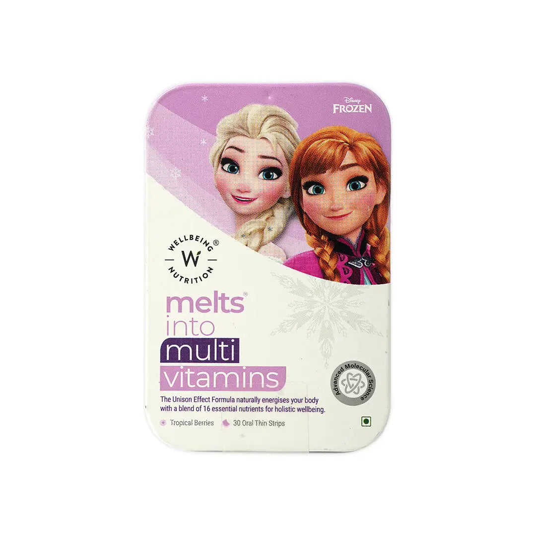 Wellbeing Melts Into Kids Multi Vitamins 30 Strips-Girl