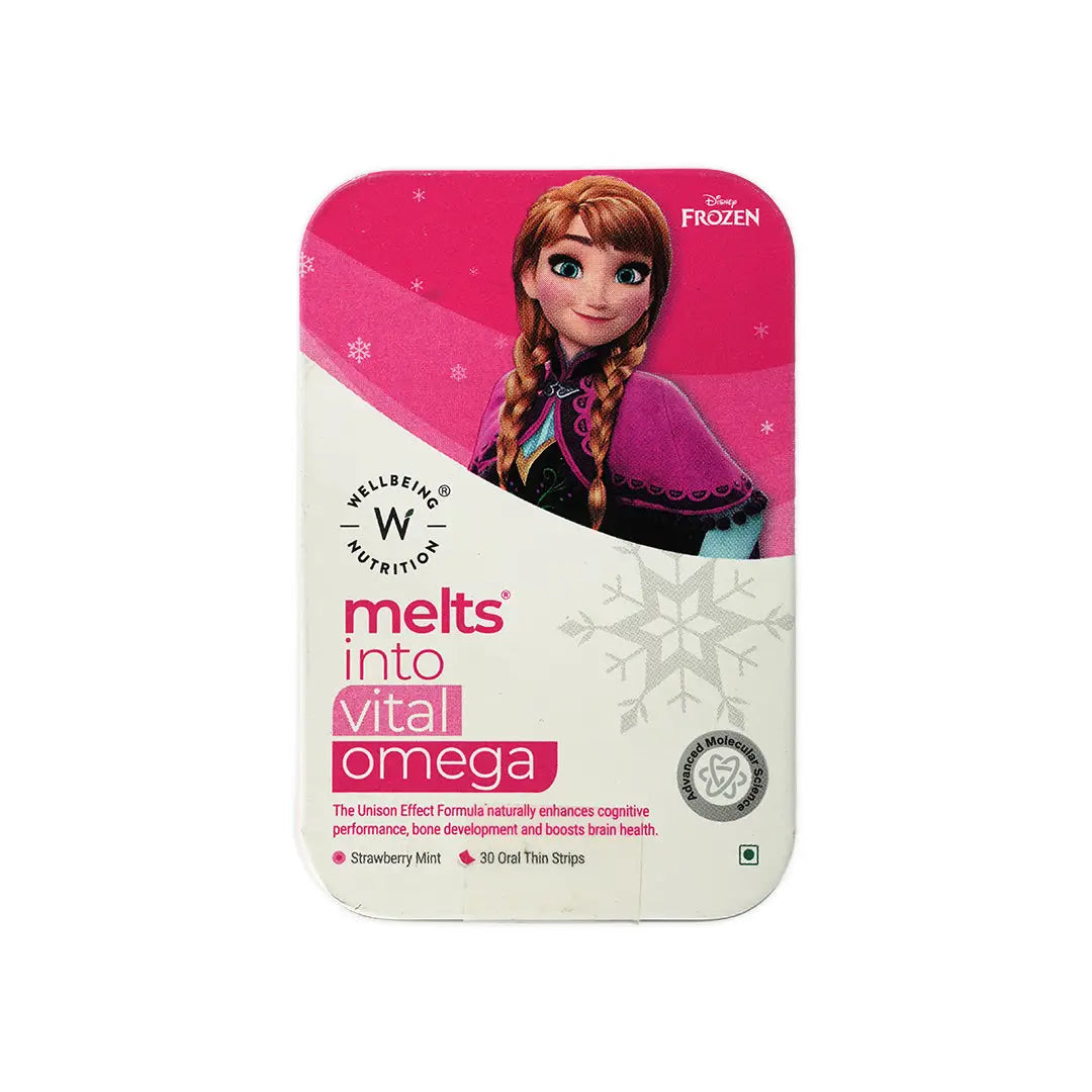 Wellbeing Melts Into Kids Vital Omega 30 Strips-Girl