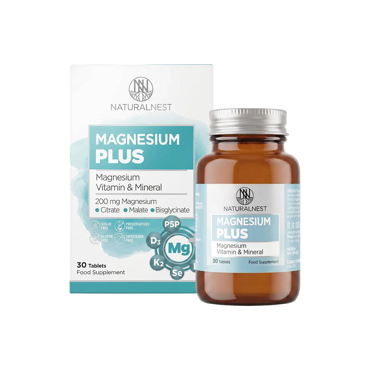 55055-Naturalnest Magnesium Plus 30  Tablets +1