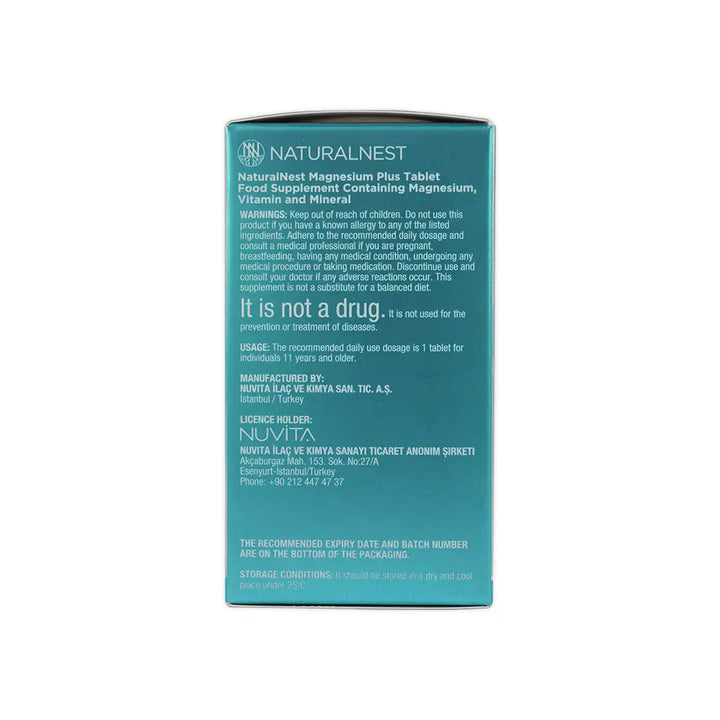 55055-Naturalnest Magnesium Plus 30 Tablets +5