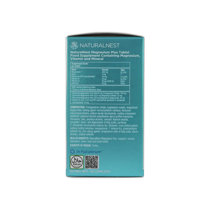 55055-Naturalnest Magnesium Plus 30 Tablets +6