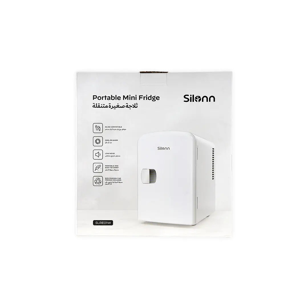 55073-Silonn Portable Mini Fridge-White +6