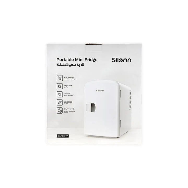 55073-Silonn Portable Mini Fridge-White +6