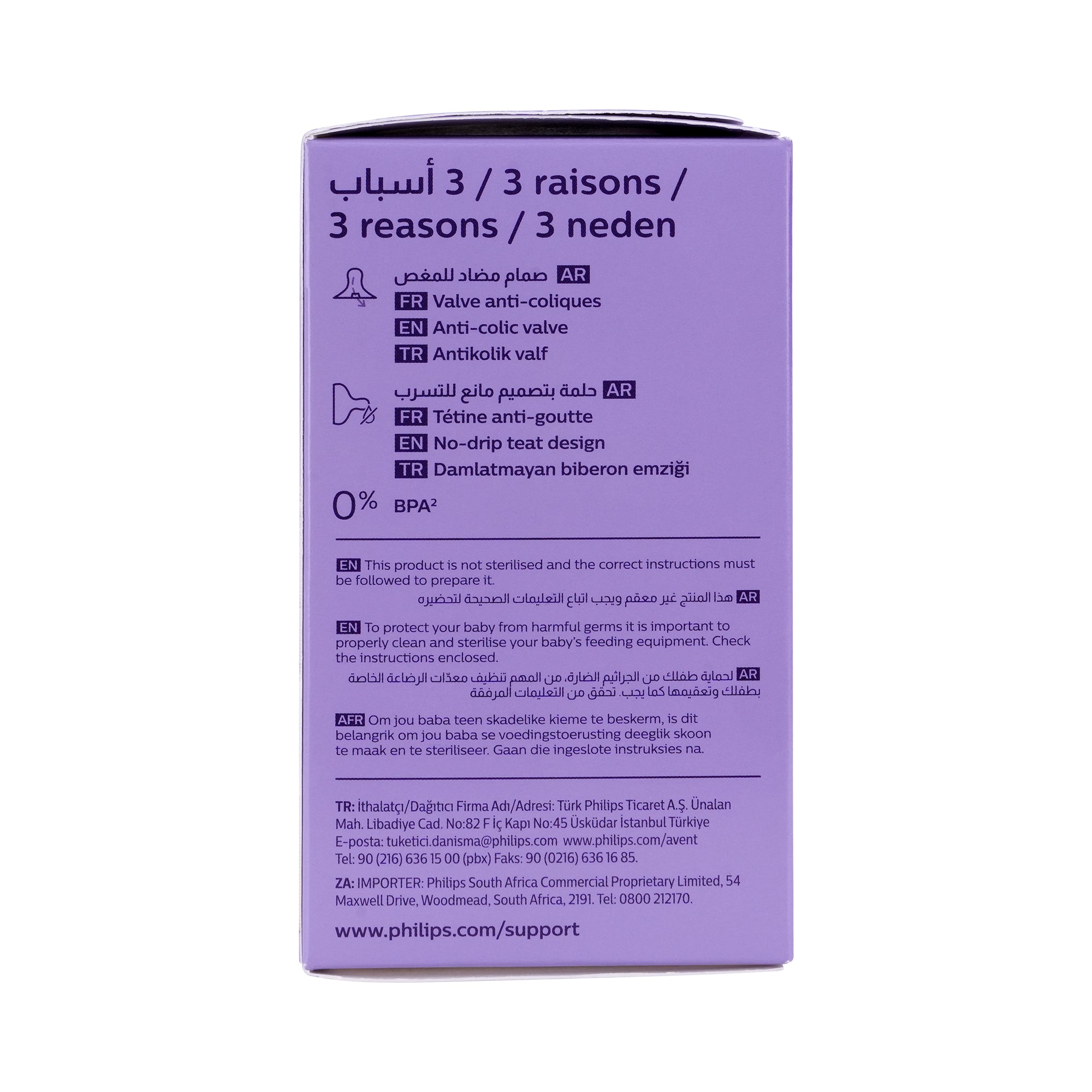 55104-Avent Natural Baby Bottle 0m+ 125ml-Y670/01(PA711) +4
