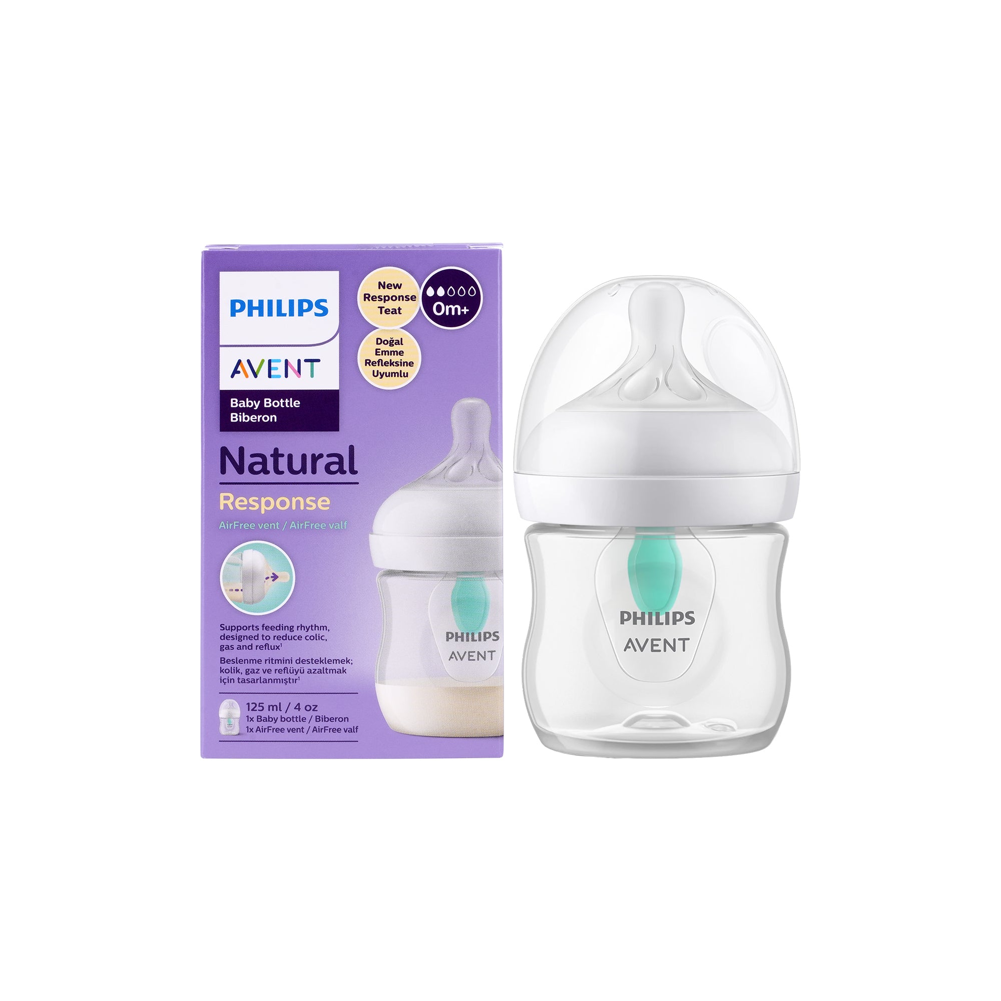 55104-Avent Natural Baby Bottle 0m+ 125ml-Y670/01(PA711)
